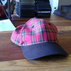 Plaid baseball cap